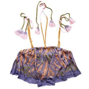 Anthropologie Flounce Sweater Knit Cropped Tank Large